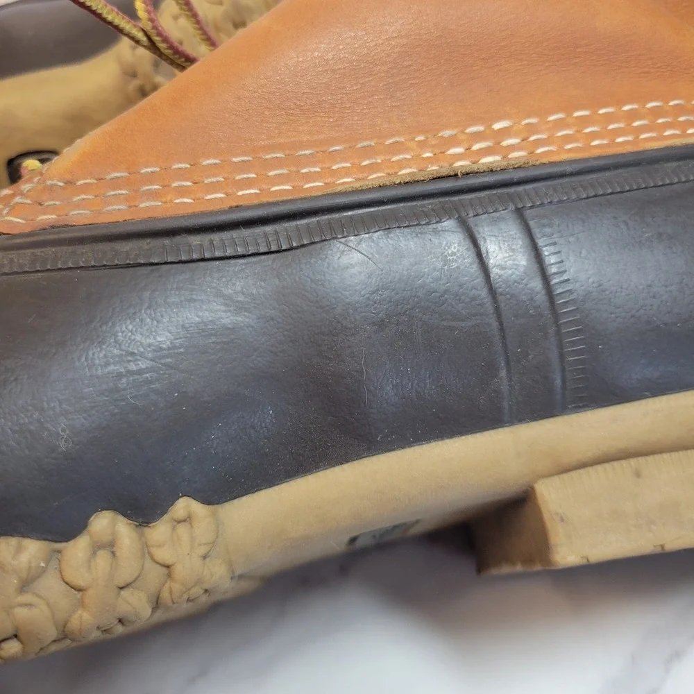 LL Bean Bean Boots Mens Size 12 6 Inch Waterproof Leather Duck Boots USA